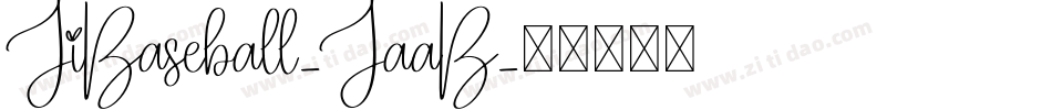 JiBaseball-JaaB字体转换