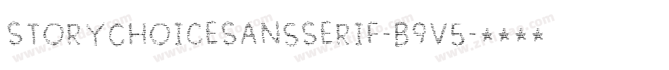StoryChoiceSansSerif-B9v5字体转换