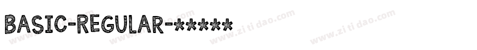 Basic-Regular字体转换