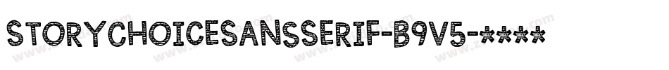 StoryChoiceSansSerif-B9v5字体转换