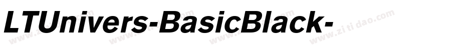 LTUnivers-BasicBlack字体转换