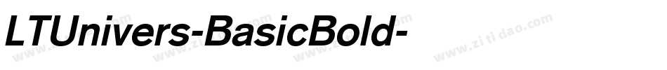 LTUnivers-BasicBold字体转换