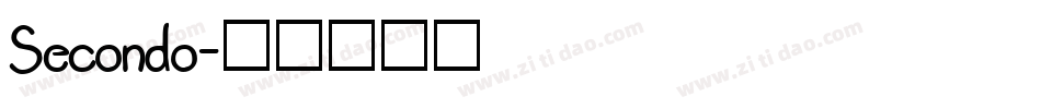 Secondo字体转换