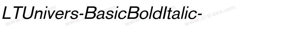 LTUnivers-BasicBoldItalic字体转换