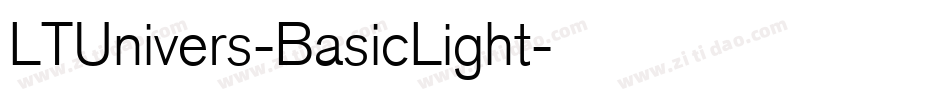 LTUnivers-BasicLight字体转换