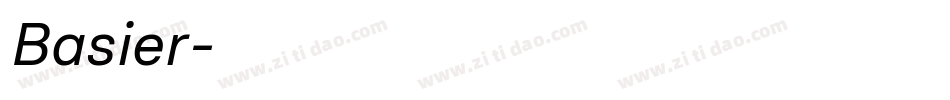 Basier字体转换