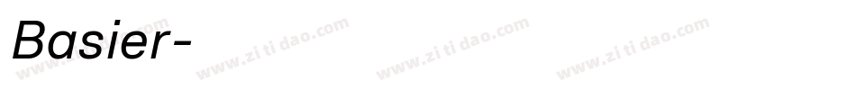 Basier字体转换