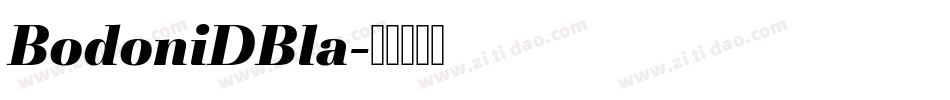 BodoniDBla字体转换