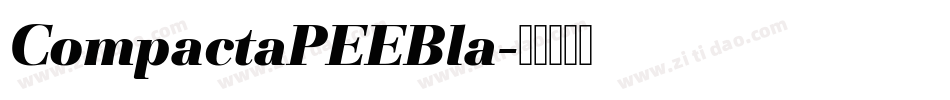 CompactaPEEBla字体转换