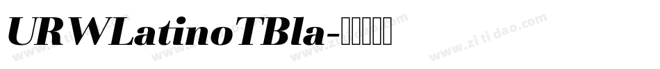 URWLatinoTBla字体转换