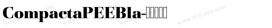 CompactaPEEBla字体转换