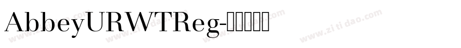 AbbeyURWTReg字体转换