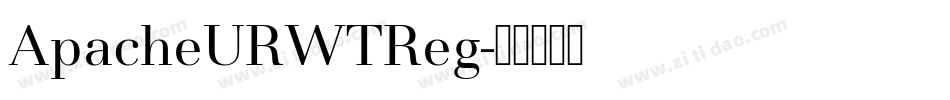 ApacheURWTReg字体转换