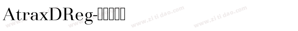 AtraxDReg字体转换