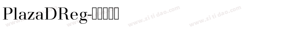 PlazaDReg字体转换