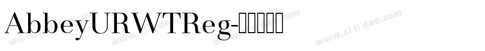 AbbeyURWTReg字体转换
