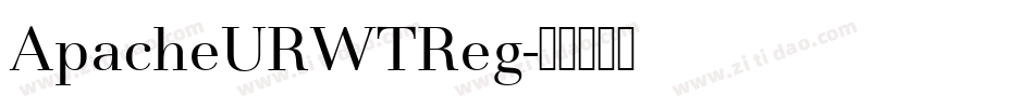 ApacheURWTReg字体转换