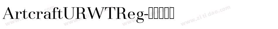 ArtcraftURWTReg字体转换