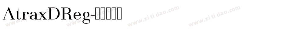 AtraxDReg字体转换