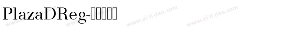PlazaDReg字体转换