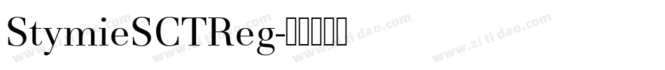 StymieSCTReg字体转换