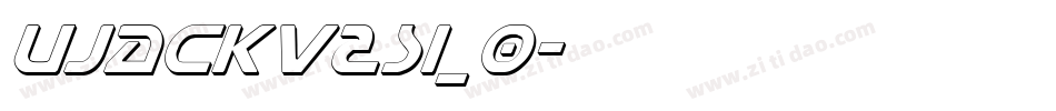 Ujackv2si_0字体转换