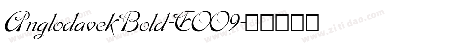 AnglodavekBold-EOO9字体转换