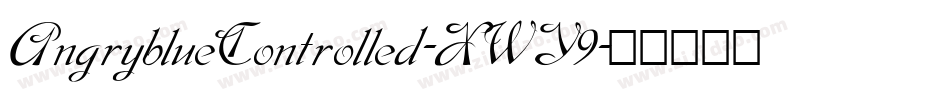 AngryblueControlled-XWY9字体转换