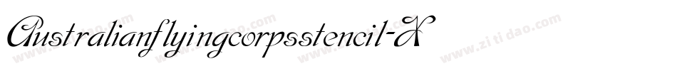 Australianflyingcorpsstencil-XAJ9字体转换