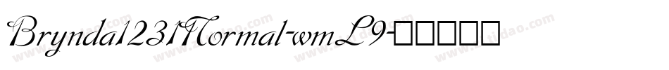 Brynda1231Normal-wmL9字体转换