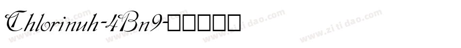 Chlorinuh-4Bn9字体转换