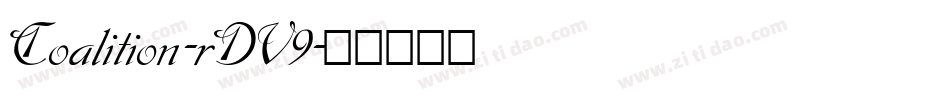 Coalition-rDV9字体转换