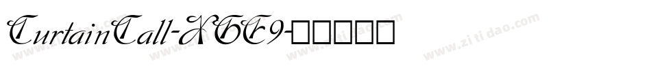 CurtainCall-XGE9字体转换