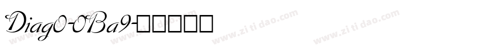 Diag0-0Ba9字体转换