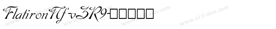 FlatironNf-vZR9字体转换