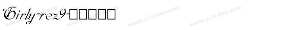 Girly-rez9字体转换