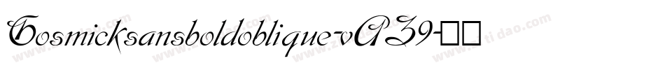 Gosmicksansboldoblique-vAZ9字体转换