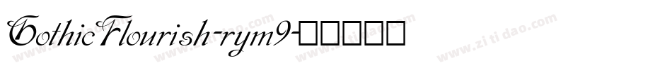 GothicFlourish-rym9字体转换