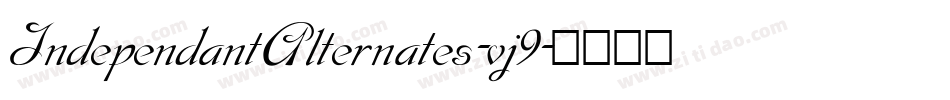 IndependantAlternates-vj9字体转换