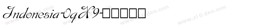 Indonesia-0qX9字体转换