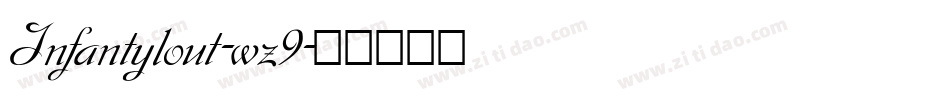 Infantylout-wz9字体转换