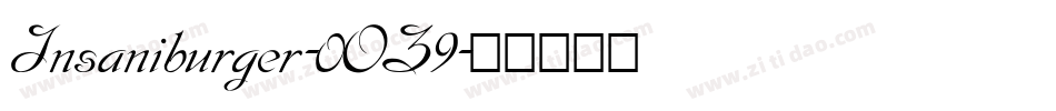 Insaniburger-0OZ9字体转换