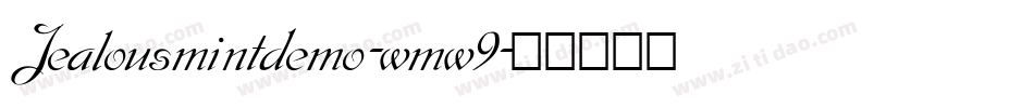 Jealousmintdemo-wmw9字体转换