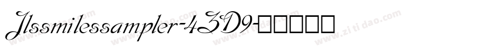 Jlssmilessampler-4ZD9字体转换