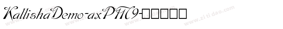 KallishaDemo-axPM9字体转换