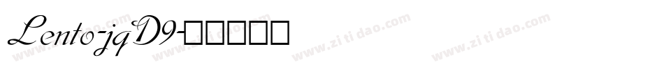 Lento-jqD9字体转换