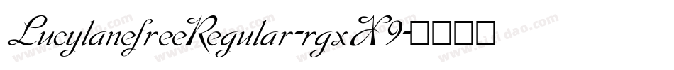 LucylanefreeRegular-rgxX9字体转换