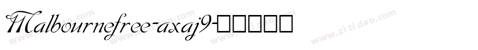 Malbournefree-axaj9字体转换