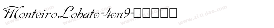 MonteiroLobato-4on9字体转换