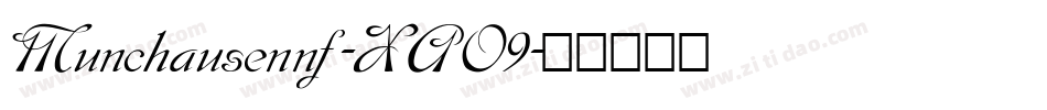 Munchausennf-XAO9字体转换
